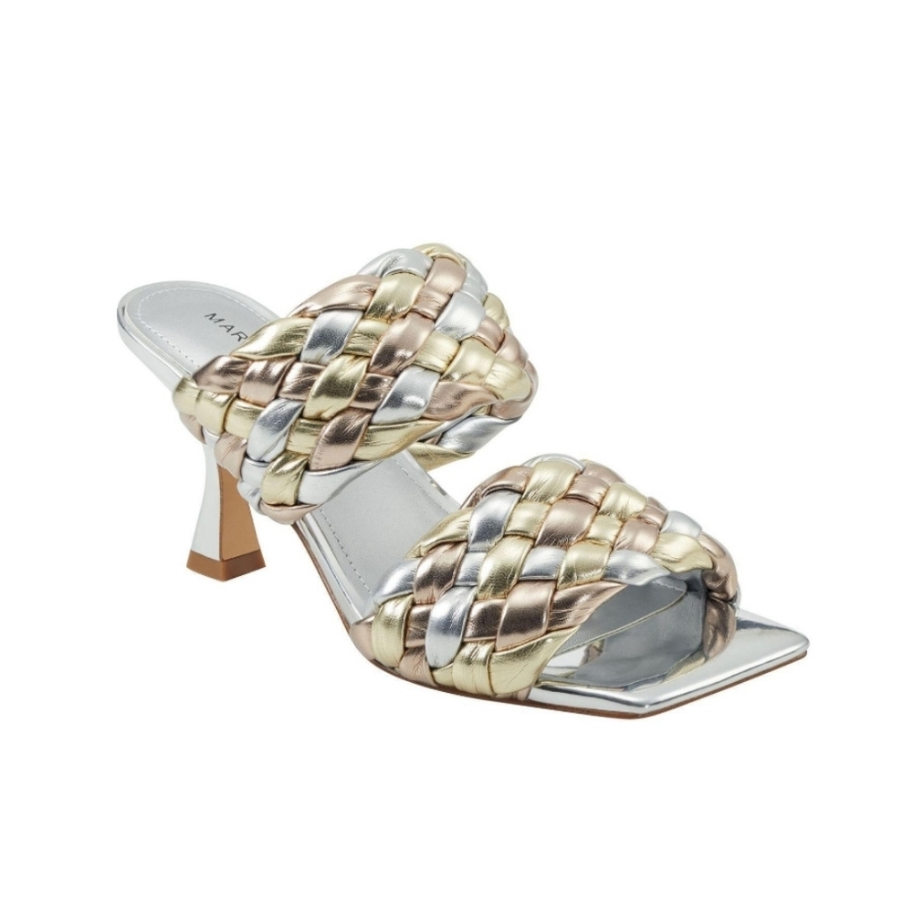 Silver with Gold Heels